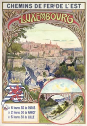 Póster publicitario de Luxemburgo, c.1900